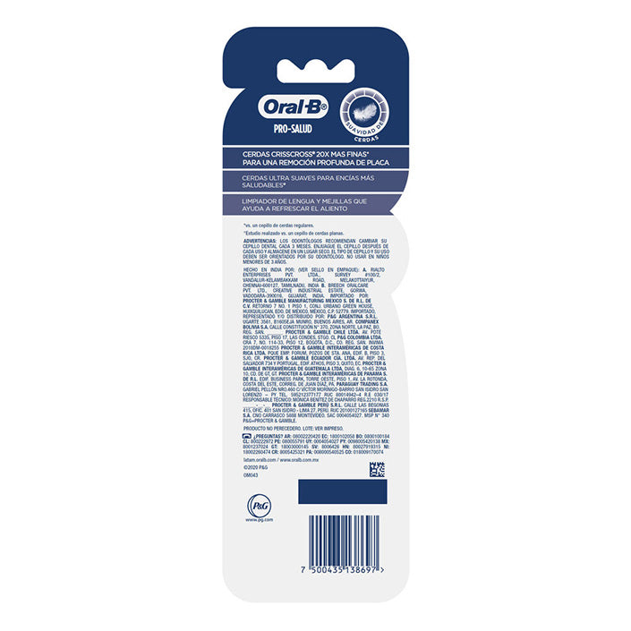 Oral-B Sensitive Encías Detox Cepillo Dental Extra Suave 2 Unidades