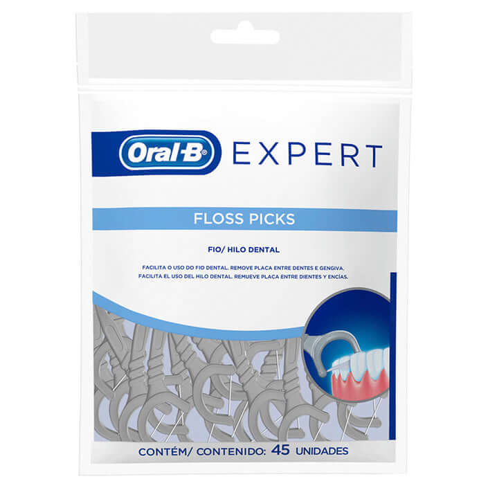 Oral-B Expert Floss Picks Sabor Menta Hilo Dental 45 Unidades