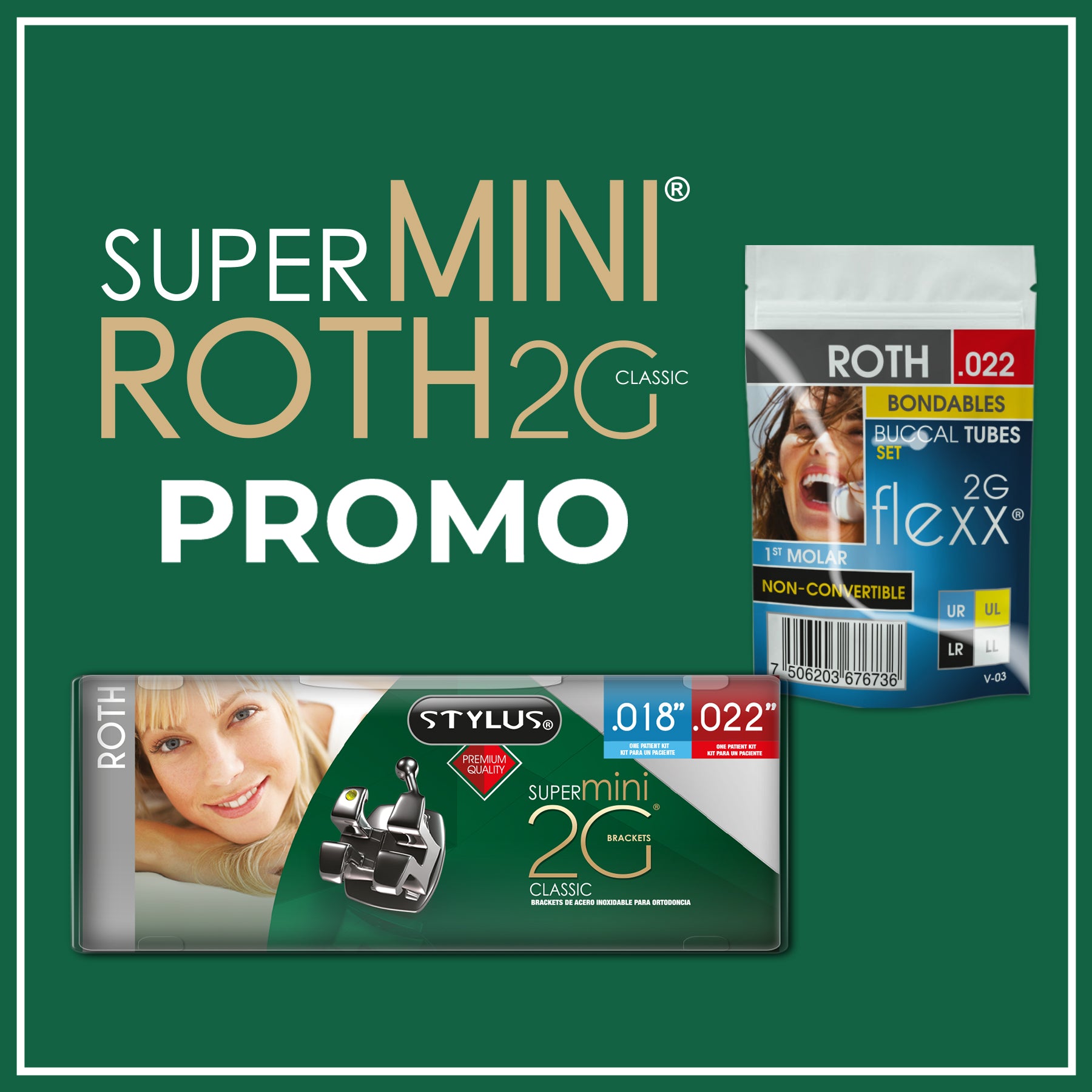 SET BRKT ROTH SUPERMINI 2G STYLUS CON SET TUBO ROTH  FLEXX 2G