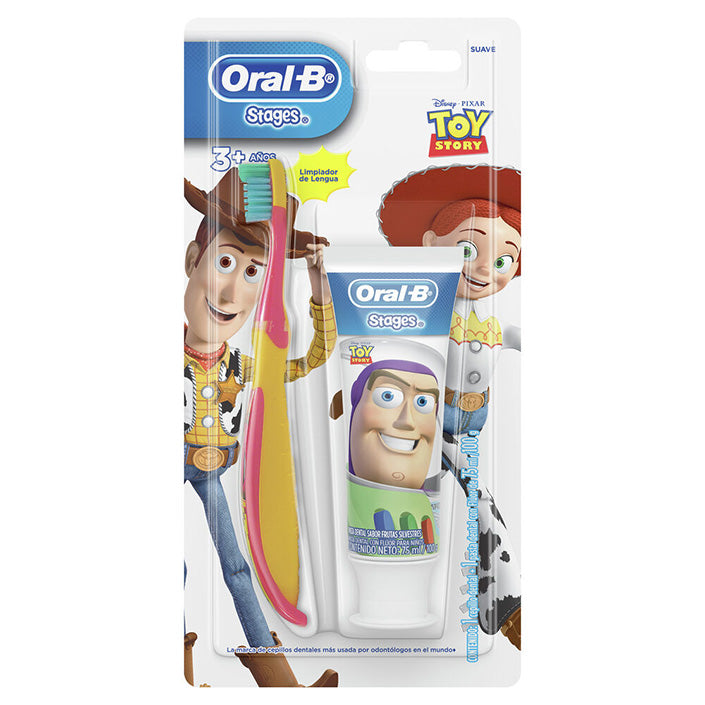 Oral-B Stages Disney Princess / Toy Story Cepillo Dental 1 Unidad + Pasta Dental 100 g 1 Kit
