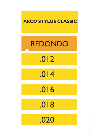 Arcos NI-TI Classic paq. c/10 pzas. redondo Stylus®